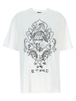 Etro: Футболка с растительным принтом 