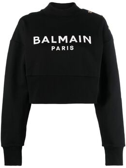 Balmain: Хлопковый свитшот 