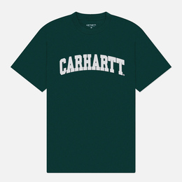 Carhartt WIP: Зелёная футболка 