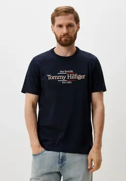 Tommy Hilfiger: Синяя футболка 