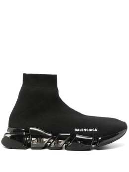 Balenciaga: Чёрные кроссовки  Speed.2