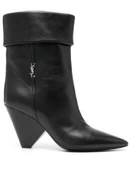 Saint Laurent: Чёрные ботинки  Niki