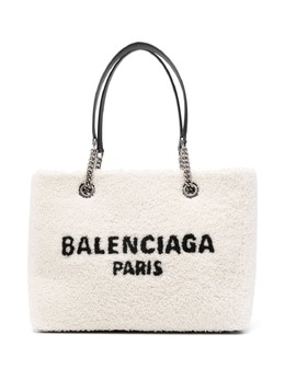 Balenciaga: Чёрная сумка-шоппер  Free