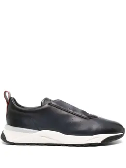 Santoni: Синие кроссовки 