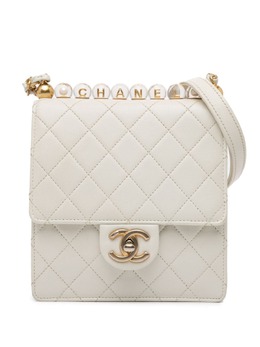 CHANEL Pre-Owned: Белая сумка через плечо 