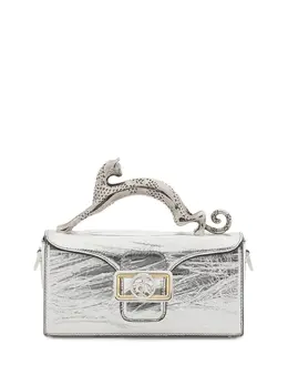 Lanvin: Серебристая сумка-шоппер 