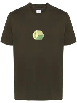 C.P. Company: Зелёная футболка 