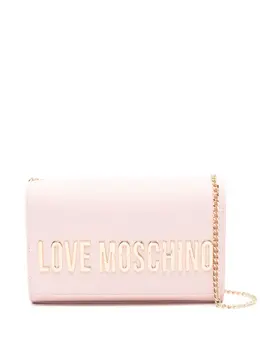 Love Moschino: Розовая сумка через плечо 