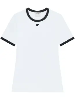 Courrèges: Хлопковая футболка 