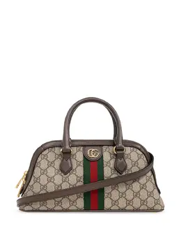 Gucci: Коричневая сумка на руку  Ophidia