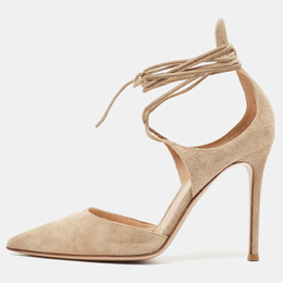 Gianvito Rossi: Бежевые туфли 