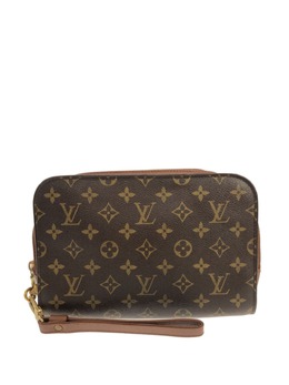 Louis Vuitton Pre-Owned: Коричневый клатч 