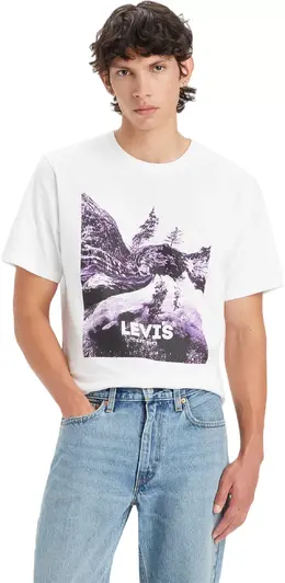 LEVIS: Белая футболка 