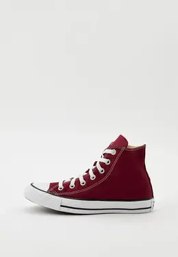 Converse: Бордовые кеды 