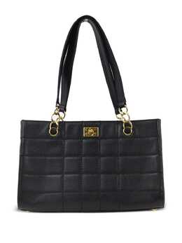 CHANEL Pre-Owned: Чёрная сумка-шоппер 