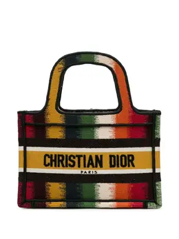 Christian Dior Pre-Owned: Сумка-шоппер в полоску 