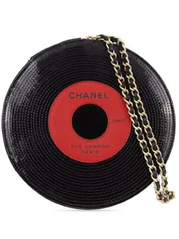 CHANEL Pre-Owned: Чёрный клатч 