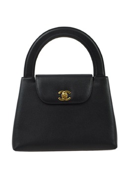 CHANEL Pre-Owned: Чёрная сумка-шоппер 