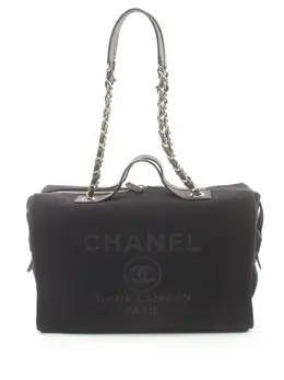 CHANEL Pre-Owned: Чёрная сумка 