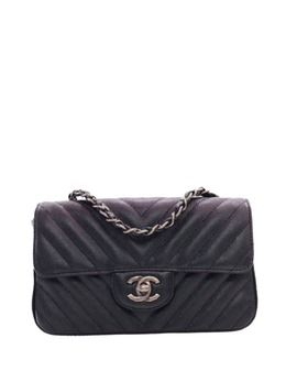 CHANEL Pre-Owned: Чёрная сумка через плечо 