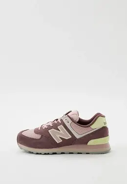 New Balance: Розовые кроссовки 