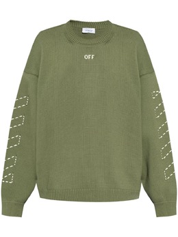 Off-White: Трикотажный свитер 