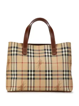 Burberry Pre-Owned: Коричневая сумка-шоппер 