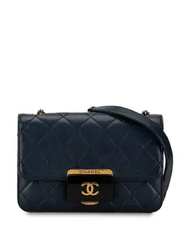 CHANEL Pre-Owned: Голубая сумка 