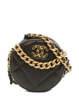 CHANEL Pre-Owned: Коричневый клатч 