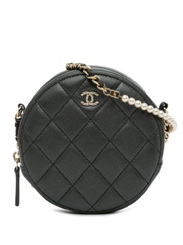 CHANEL Pre-Owned: Чёрный клатч 