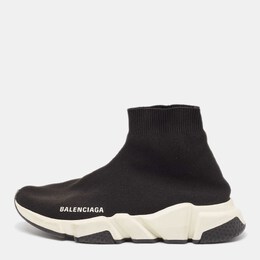 Balenciaga: Чёрные кроссовки  Speed Trainer