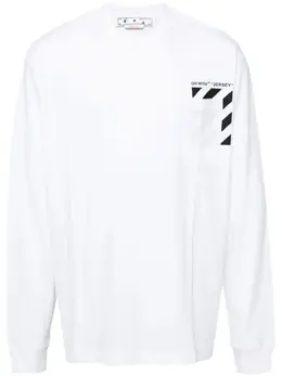 Off-White: Футболка с принтом 