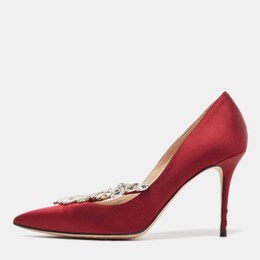 Manolo Blahnik: Бордовые туфли 