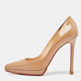 Christian Louboutin: Бежевые туфли  Pigalle