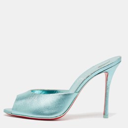 Christian Louboutin: Голубые сандалии 