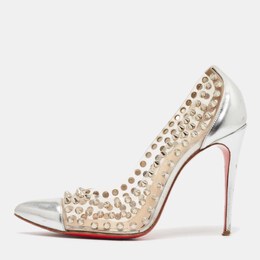 Christian Louboutin: Серебристые туфли 