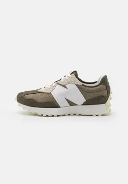 New Balance: Кроссовки  327 цвета хаки