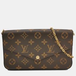 Louis Vuitton: Коричневая сумка  Pochette