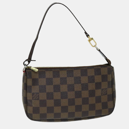 Louis Vuitton: Коричневый клатч  Pochette Accessoires