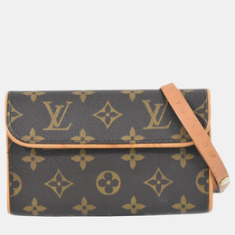 Louis Vuitton: Коричневый клатч  Florentine