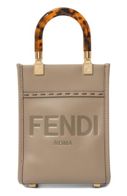 Fendi: Коричневая сумка  Sunshine