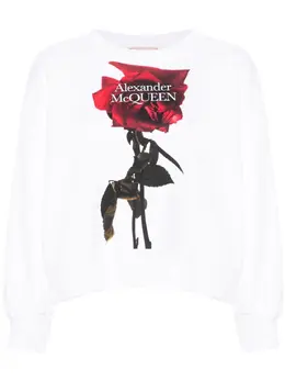 Alexander McQueen: Белый свитшот 