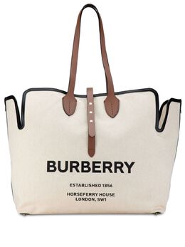 Burberry Pre-Owned: Коричневая сумка-шоппер 