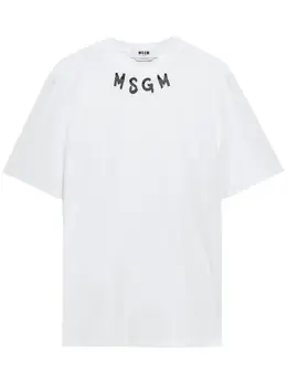 MSGM: Белая футболка 