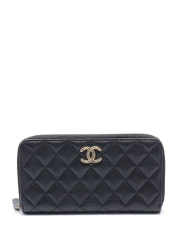 CHANEL Pre-Owned: Чёрный кошелёк 