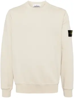 Stone Island: Бежевый свитшот  Compass