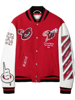 Off-White: Красная куртка 