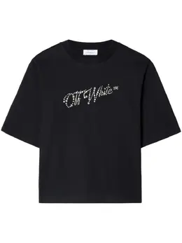 Off-White: Чёрная футболка 