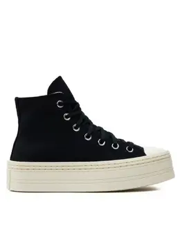 Converse: Чёрные кеды  Chuck Taylor All Star