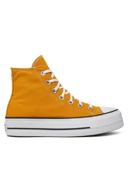 Converse: Жёлтые кеды  Chuck Taylor All Star Lift